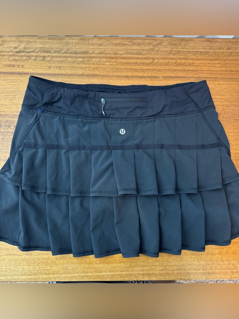 Lululemon Run Skort Black Pace Setter
 Sz 10